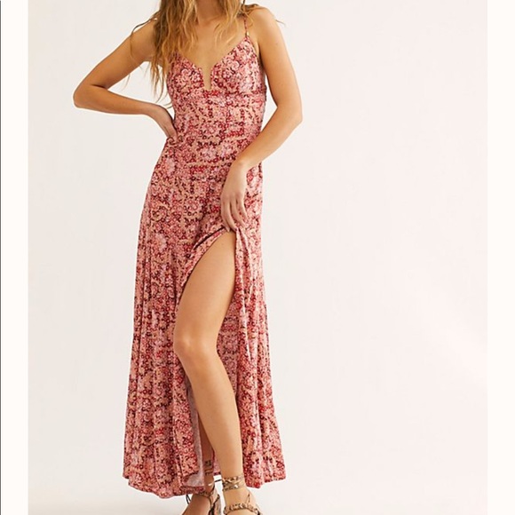 Free People Dresses & Skirts - Free People Strappy Back Maxi Dress